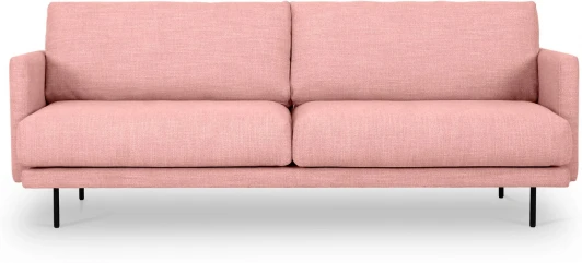 727528 Диван Ricadi трехместный ОГОГО (арт.727528), (Ткань,Рогожка/Розовый)