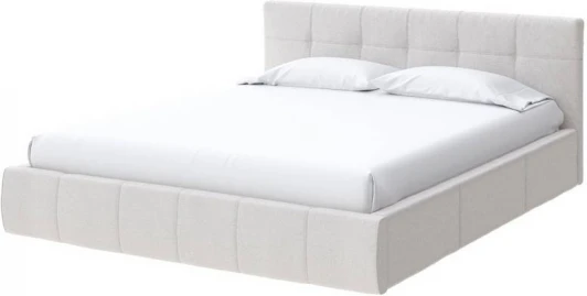 1897395 PROxSON Кровать Varna без основания (Ткань: Рогожка Savana Milk (молочный)) 160x200