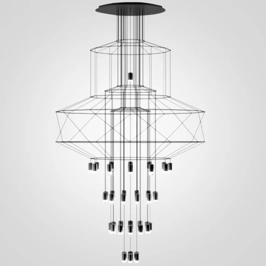 40.1637-0 Подвесная люстра Wireflow Chandelier 0374 Suspension Lamp ImperiumLoft 40.1637-0 (75394-22) (220V, на тросе)