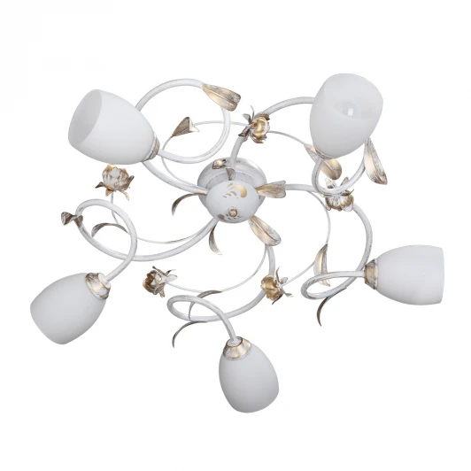 V1538/5PL Потолочная люстра Vitaluce V1538/5PL (220V, цветы, листья, розы)