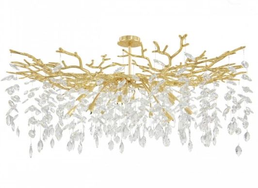 23111.1200.18.G9.B GD Потолочная люстра хрустальная на штанге Arte Milano Milano-1 23111.1200.18.G9.B GD (220V)