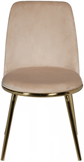 76AR-24GOLD 76AR-24GOLD Стул велюр бежевый/золото 48*56*86см Garda Decor