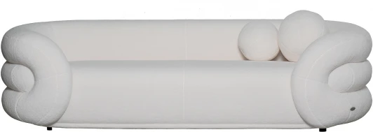 ZW-22024 Диван трехместный иск.мех белый 229*95*61см Garda Decor арт.ZW-22024