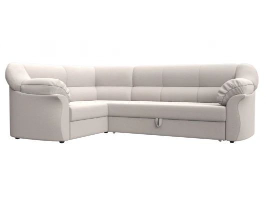 128162L Диван угловой Карнелла левый угол (Брус/Пластик/Замша/Бежевый) Лига Диванов 128162L