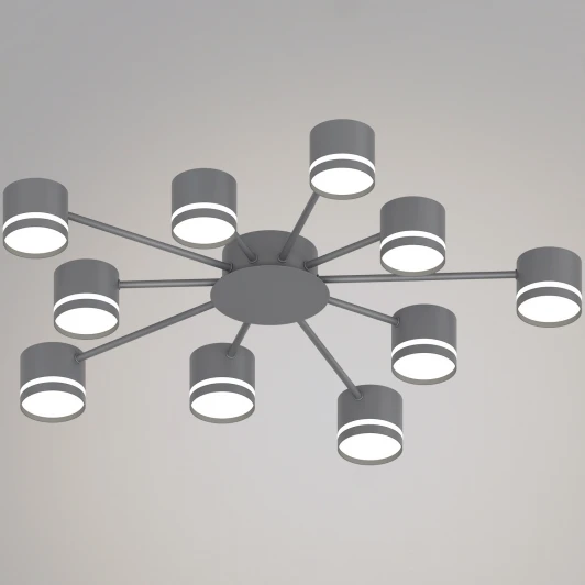 06730-0.3-10 GX53 GREY Потолочная люстра Reluce 06730-0.3-10 GX53 GREY