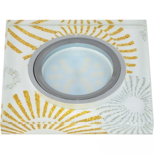 DLS-P201 GU5.3 CHROME/WHITE Встраиваемый точечный светильник Fametto Peonia DLS-P201 GU5.3 CHROME/WHITE