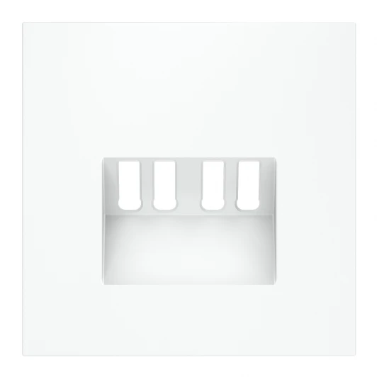 VLS001502 Накладка для розетки акустической 4-местной Voltum S70 VLS001502 (белый матовый)