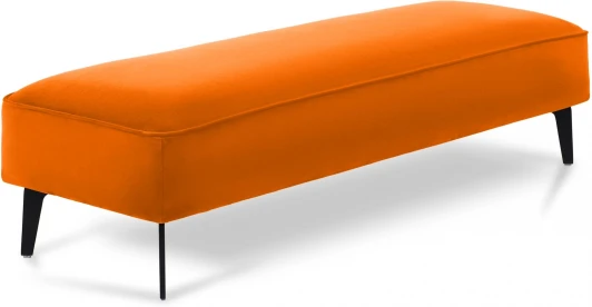 787129 Банкетка Amsterdam ОГОГО (арт.787129), (Ткань,Велюр/Оранжевый)