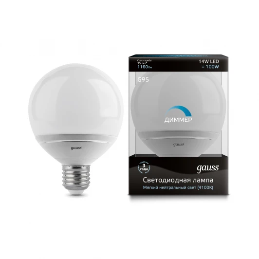 EB136102214-D Лампочка светодиодная груша E27 14W 4100K 1160lm EB136102214-D