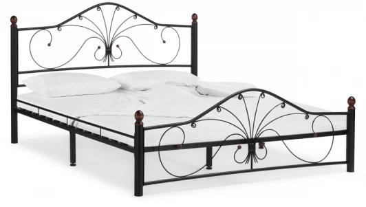 402982 Двуспальная кровать Woodville Мэри 2 160х200 черная 402982