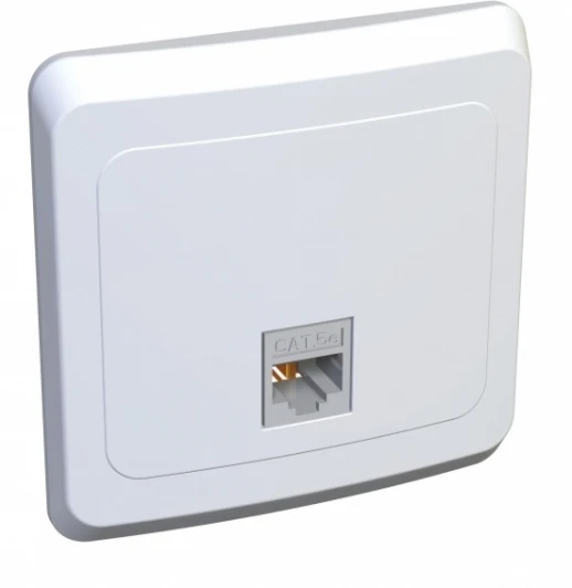 KOMC-001b Розетка встраиваемая Ethernet RJ-45 (белый) Systeme Electric Etude KOMC-001b