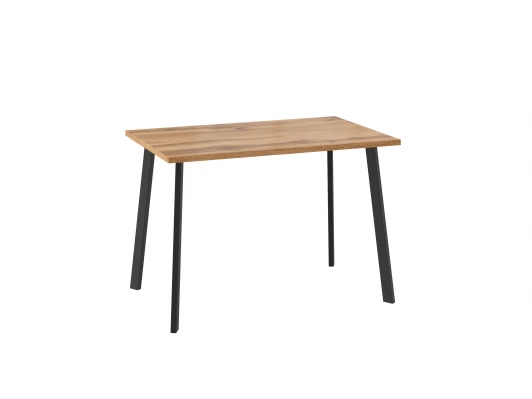 102294 Стол Уно, нераздвижной 110х70, ДУБ ВОТАН/ЧЕРНЫЙ МАМАДОМА 102294