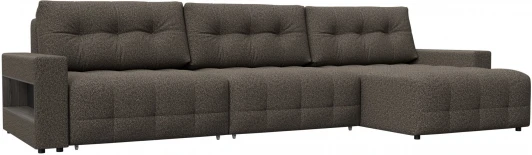 128974 Диван угловой с полками Лига-053 НПБ Лонг Лига Диванов (Велюр) арт.128974