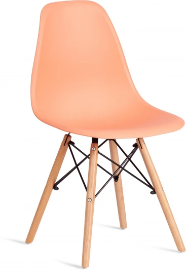 24426 Стул CINDY (EAMES) (mod. 1801) / 2 шт. в упаковке Tetchair (Дерево бук,Металл,Пластик/Оранжевый) арт.24426