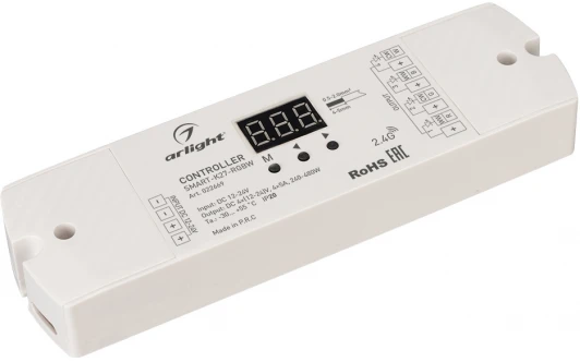022669 Контроллер SMART-K27-RGBW (12-24V, 4x5A, 2.4G) (IP20 Пластик) 022669 Arlight
