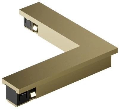 TR5723-SB Коннектор для трека Denkirs Shine Base TR5723-SB 90° потолок-потолок, сатинированная латунь (48V)