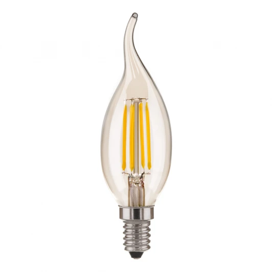 BLE1429 Лампочка светодиодная свеча на ветру прозрачная E14 9W 4200K Elektrostandard BLE1429