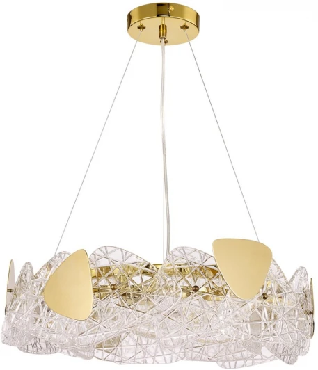 6582/6 Подвесной светильник Lumion Queeny 6582/6 золотой/прозрачный, золотой металл/стекло, металл E14 6*40W 220V (на тросе)
