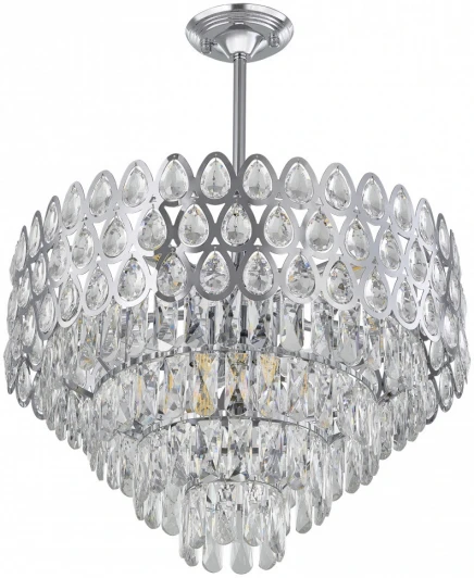 372019/8/300/550 CR Потолочная люстра хрустальная на штанге Arte Milano Sorrento-2019 372019/8/300/550 CR (220V)