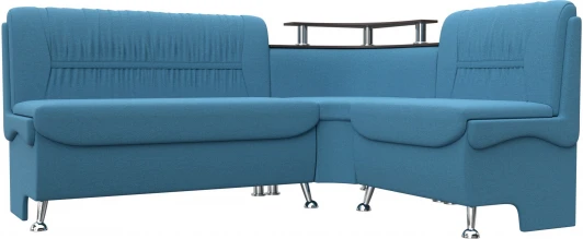 125904 Диван кухонный угловой Сидней правый угол (Голубой/Рогожка) Лига Диванов арт.125904