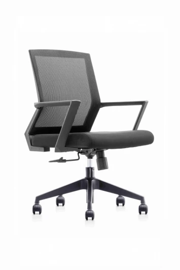 CLG-432 MBN Black Кресло оператора современного дизайна CLG-432 MBN Black