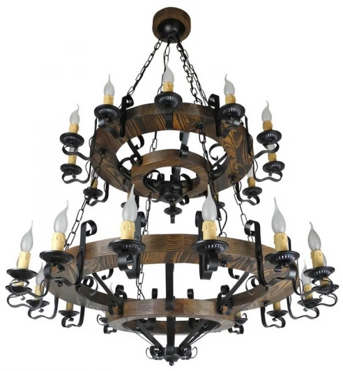Ш-28 Подвесная люстра ярусная большая Тарьсма Ш-28 ST28LRH103 (220V, на цепи, подсвечник, свеча)