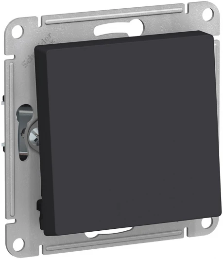 ATN001061 Выключатель встраиваемый одноклавишный (карбон) Systeme Electric AtlasDesign ATN001061