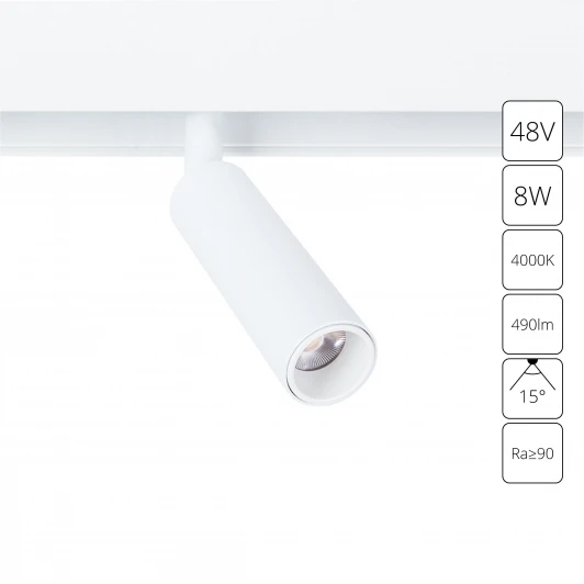 A4660PL-1WH Трековый светильник магнитный 48V Arte Lamp Linea A4660PL-1WH (LED, круглые)