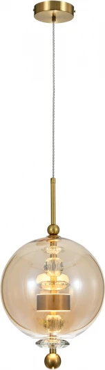 V000188L Подвесной светильник (11055/1P Amber) Indigo Illusione V000188L (LED, 220V, на проводе, шар)