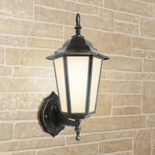 GL 1004U черное золото Настенный фонарь уличный Elektrostandard Claro GL 1004U черное золото