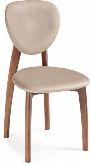 615246 Стул деревянный Woodville Вакимо ткань tenerife beige / миланский орех арт.615246