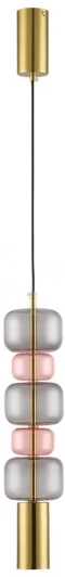 6504/1A Подвесной светильник Lumion Verona 6504/1A бронза, розовый, серый GU10 50W 220V