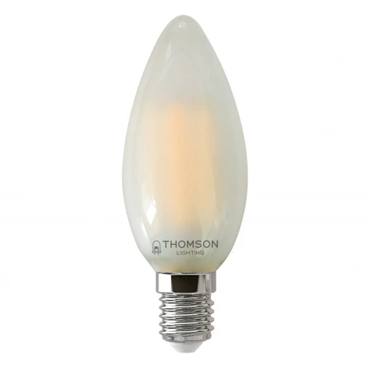 TH-B2137 Лампочка светодиодная филаментная белая свеча E14 9W Thomson Candle TH-B2137