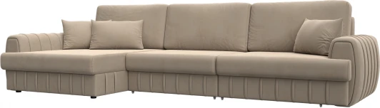 129297L Диван угловой Лига-057 НПБ Лонг угол левый Лига Диванов (Велюр) арт.129297L