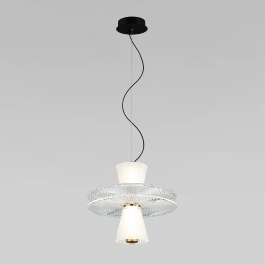 40028/1 LED белый Подвесной светильник Eurosvet Titania 40028/1 LED белый (220V, на тросе, круглые)