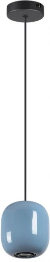 5053/1B Подвесной светильник Odeon Light Ovali 5053/1B PENDANT черный/голубой/металл GU10 LED 4W (220V, на проводе)