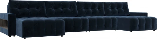 128993 Диван п-образный с полками Лига-053 НПБ Лонг Лига Диванов (Велюр) арт.128993