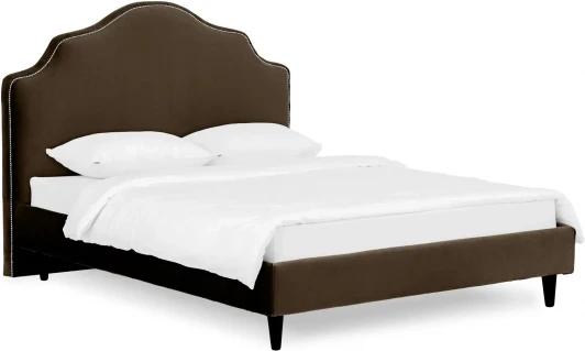 652883 Кровать Queen II Victoria L 1600 ОГОГО (арт.652883), (Ткань/Коричневый)