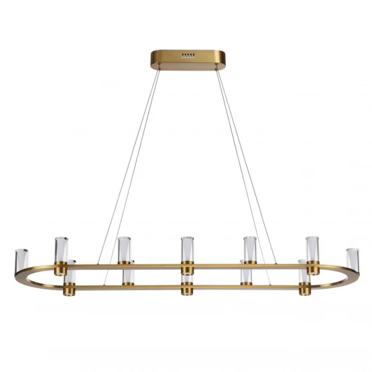 7144/65L Подвесной светильник Odeon Light Defance 7144/65L античная бронза/акрил/металл IP20 LED 69W 3830Лм 3000K 180° 220V