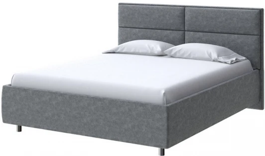 2013994 PROxSON Кровать Pado без основания (Ткань: Велюр Gratta 4 Серый космос) 80x200