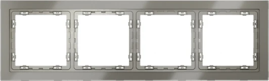 VLS110404 Рамка на 4 поста (шелк, стекло) Voltum S70 VLS110404