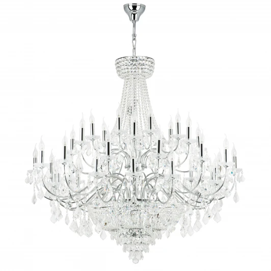 700514 Подвесная большая люстра Osgona Classic 700514 (220V, хрусталь, подсвечник, свеча)