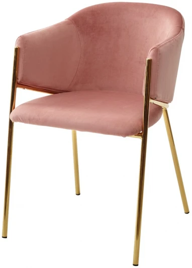 UDC8158BLV52 Стул DILL BLUVEL-52 PINK, велюр/ золотой каркас