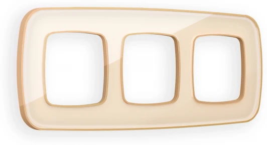 OF640343 Рамка Ambrella Volt OMEGA Coint (Бежевый Стекло органическое/Шампань) 3-ая OF640343