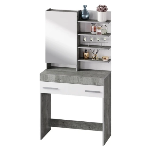 00-00130882 Столик туалетный БТС Инстайл СТ-01, бетон/белый