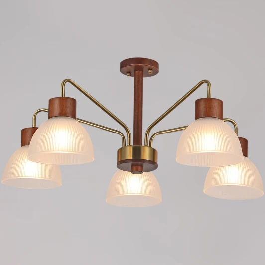 IL0286-5C-79 BR Потолочная люстра на штанге ILLUMICO IL0286-5C-79 BR (220V)