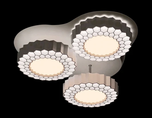 FH12/3 WH 96W D500 Потолочная люстра Ambrella Orbital Hi-tech FH12/3 WH 96W D500