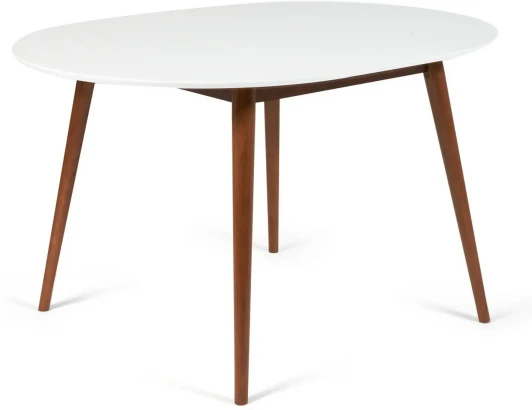 13997 Стол круглый раскладной обеденный BOSCO (Боско) Tetchair (Белый,Коричневый).