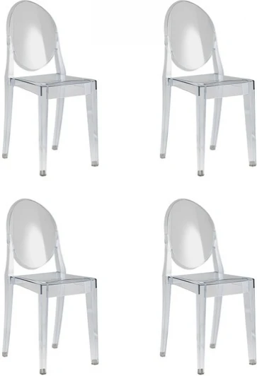 УТ000037301 Стул Victoria Ghost NEW прозрачный 4 шт. Stool Group (арт.УТ000037301)