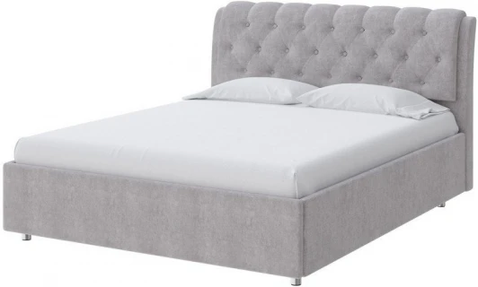 1921290 PROxSON Кровать Chester (Ткань: Велюр Лофти Серый) 80x200